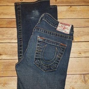“Johnny” Straight Women's Denim Blue Jeans Size 27